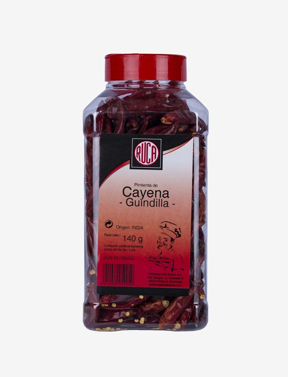 Cayena / Guindilla Entera - Gran Calidad - Ruca - 140gr