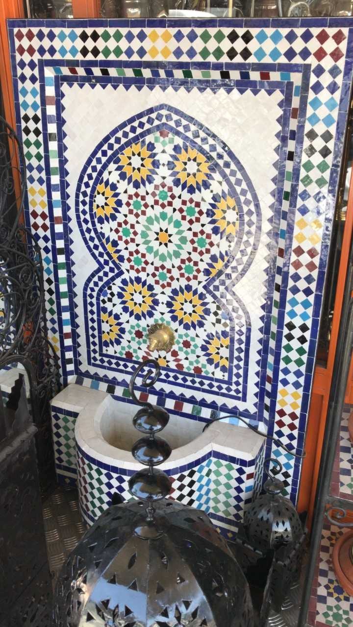 Fuente Mosáico 120 cm - Instalación - Azulejo Colores