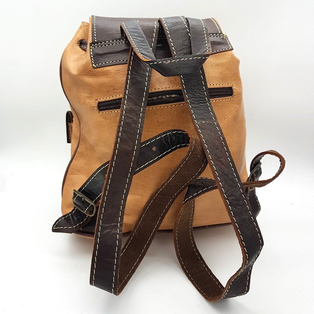 Mochila Cuero 100% - Marroquineria - Modelo Aans