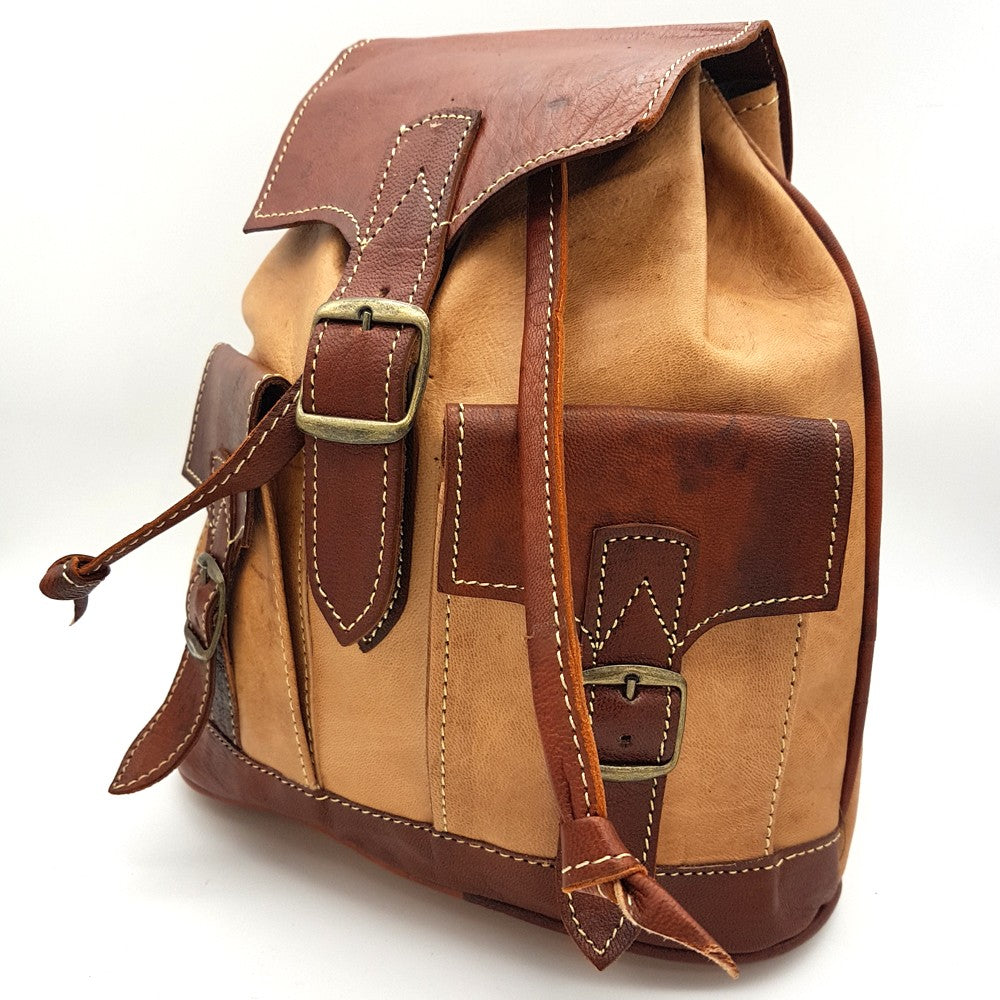 Mochila Cuero 100% - Marroquineria - Modelo Aans