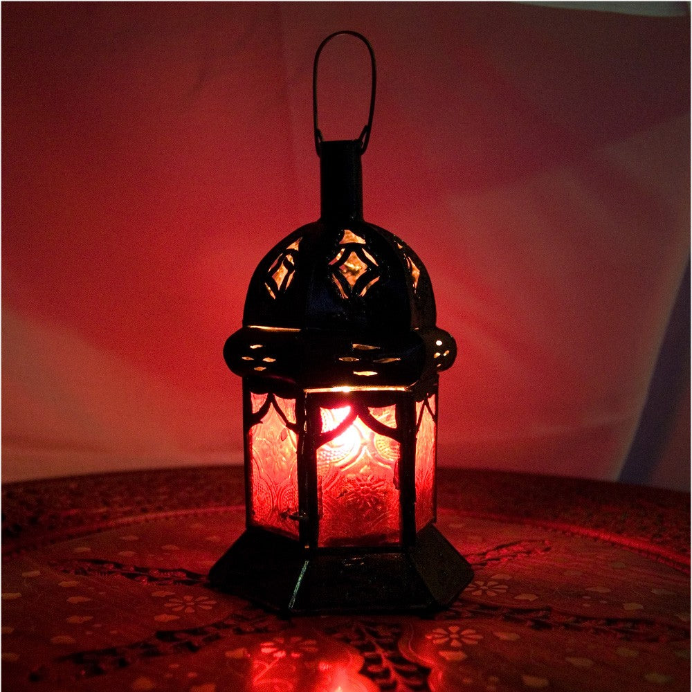 Farol Vela Hexagonal - Cristales - 5 Colores
