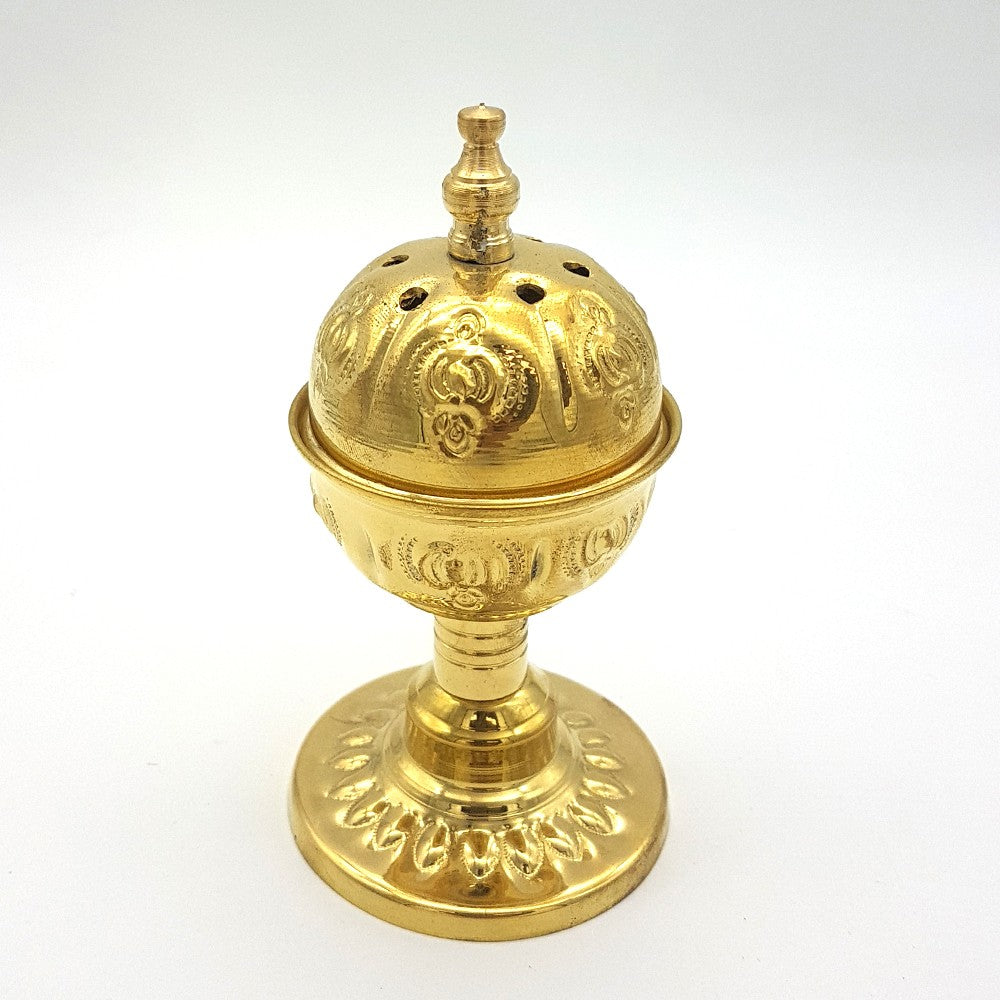 Incensario Latón - Quemador Incienso en Grano - Modelo Dhahabi