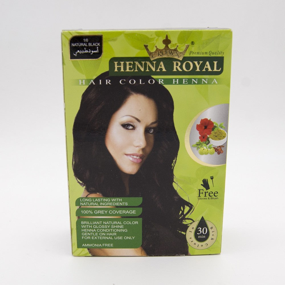 Henna Royal Negra - Corona - Novedad - Regalo Guantes + Pincel