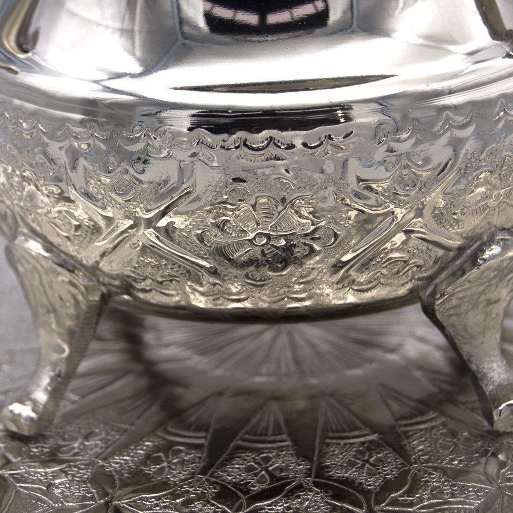 Tetera Árabe Marroquí - Alpaca Tallada - Té Moruno - Modelo 5 Estrellas