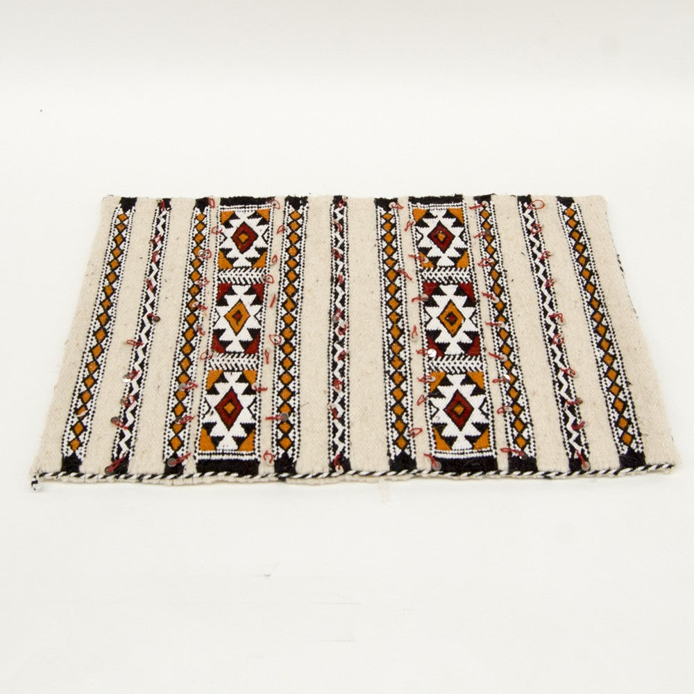 Funda Cojín Bereber - Estilo Vintage - 58cm x 40cm - Fondo Blanco