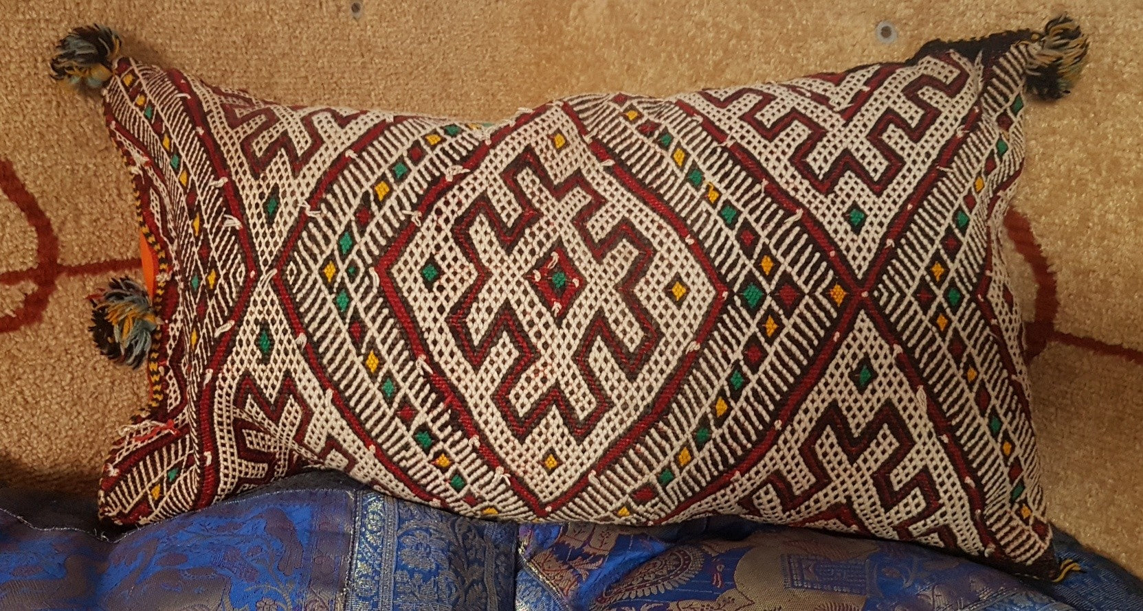 Cojín BEREBER Auténtico Vintage - 60 x 30 cm - Modelo Ahmedi