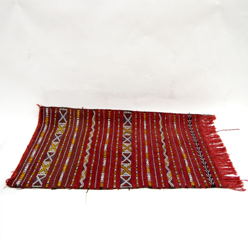 Tapiz Marroqui - Estilo Vintage Bereber - 130cm x 80cm - Multicolor