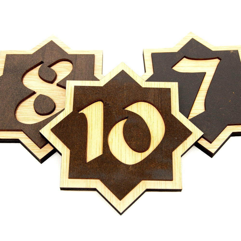 Número para Puerta de Madera - Diseño Arabe - Modelo Arkam