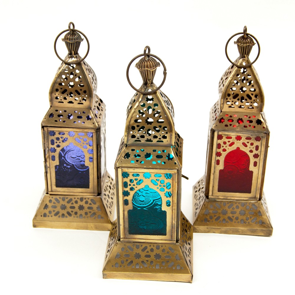 Farol Bronce para Vela - 22 cm - Modelo Agrabah