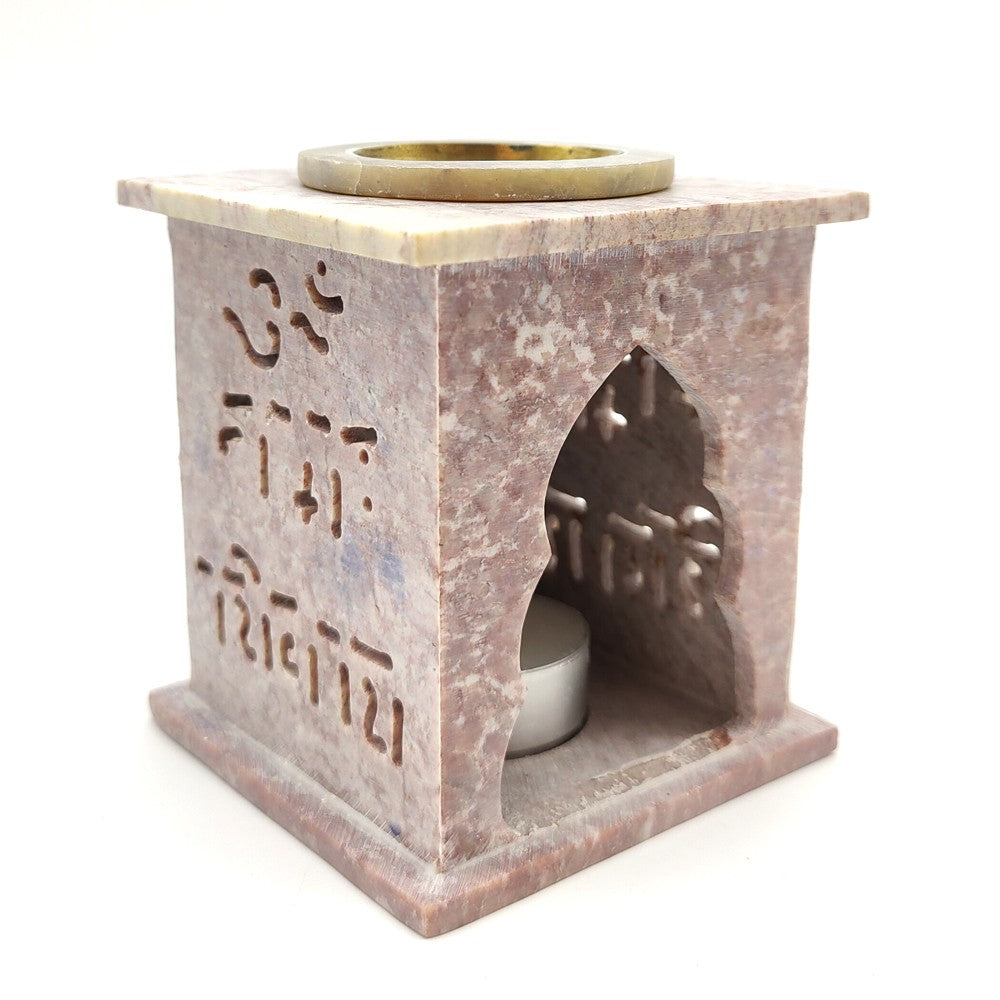 Pack Quemador Incensario Aceites esenciales ambientador + 12 aceites surtidas Goloka + 10 Velitas parafina