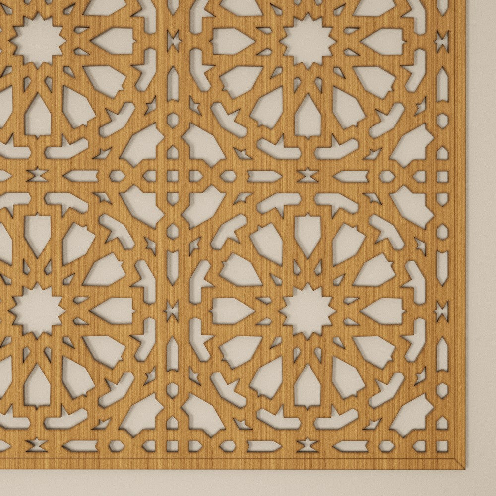 Marco Celosío Árabe - Diseño Alhambra - 100 cm x 100 cm