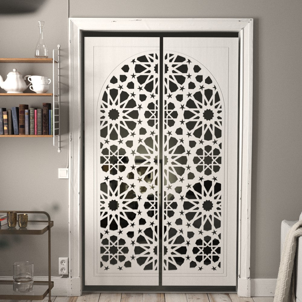 Puerta Celosía Arabe Madera - 200 x 120 cm - Modelo Samai