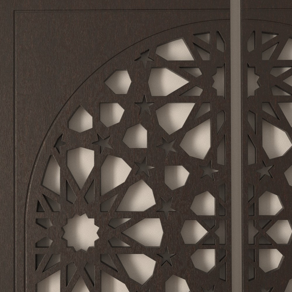 Puerta Celosía Arabe Madera - 200 x 120 cm - Modelo Samai