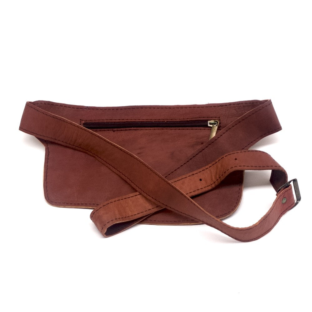 Riñonera Artesana - 100% Cuero - Marroquineria de Gran Calidad - Modelo Basita