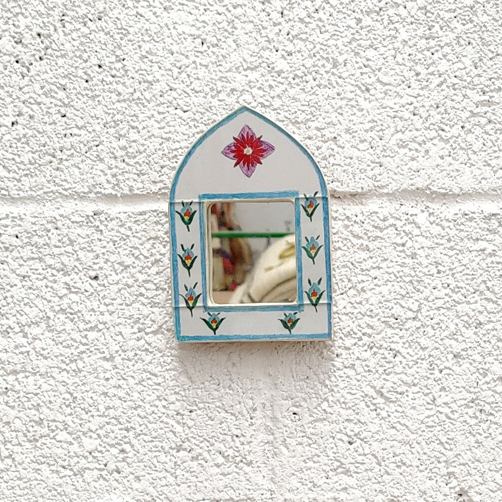 Espejito Decorativo - Decoración Estilo Vintage 100% Artesanal - Modelo Hak nº10 - 17 x 11cm