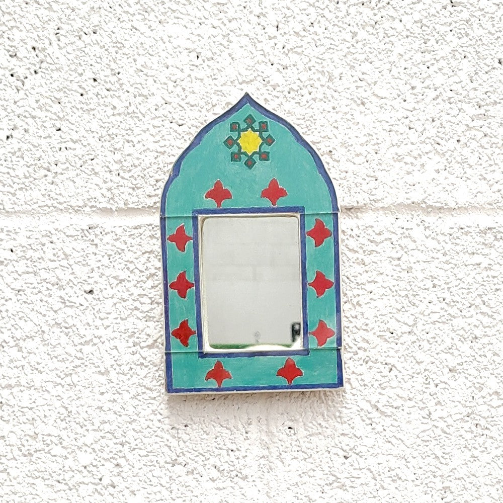 Espejito Decorativo - Decoración Estilo Vintage 100% Artesanal - Modelo Hak nº13 - 19 x 11cm