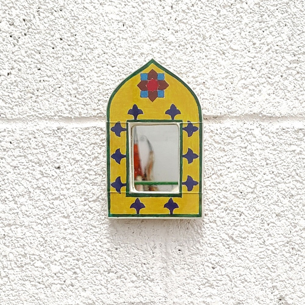 Espejito Andalusi Decorativo - Decoración Estilo Vintage 100% Artesanal - Modelo Hak nº14 - 17 x 11cm