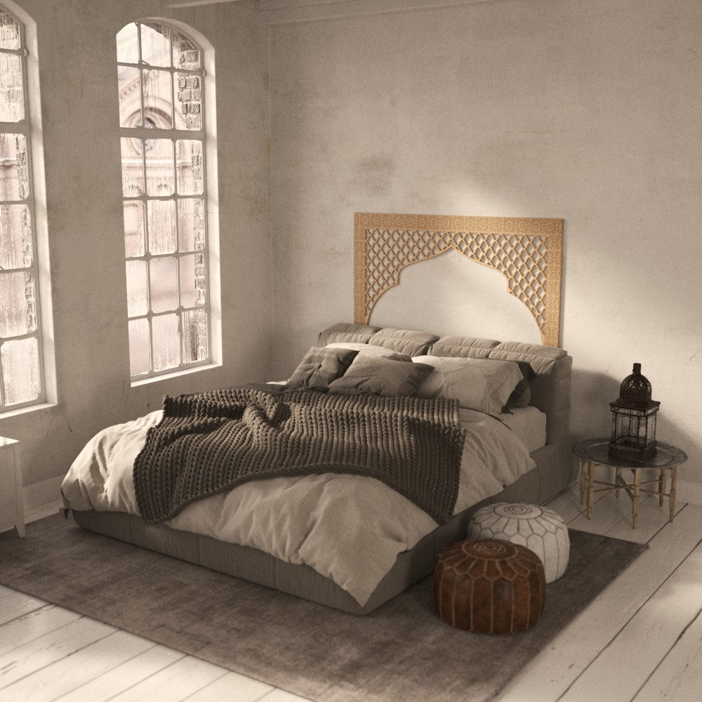 Cabecero Árabe Cama 160cm - Madera - Modelo Bab Mansur