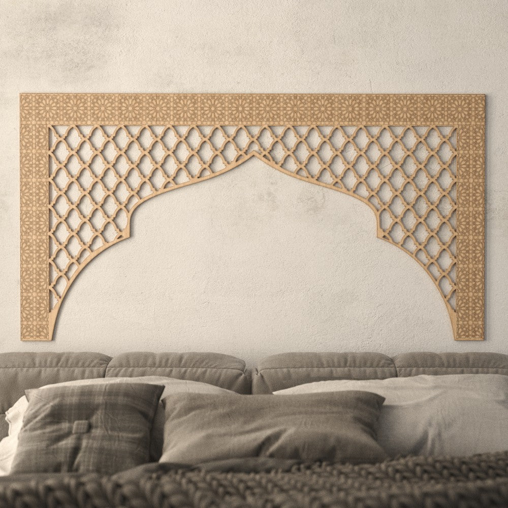 Cabecero Árabe Cama 160cm - Madera - Modelo Bab Mansur