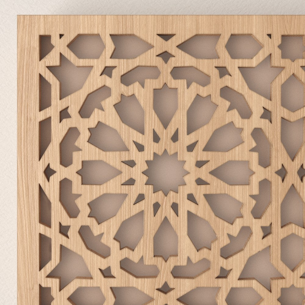 Aplique o Plafón Pared - Celosia Árabe Calada - Modelo Alhambra