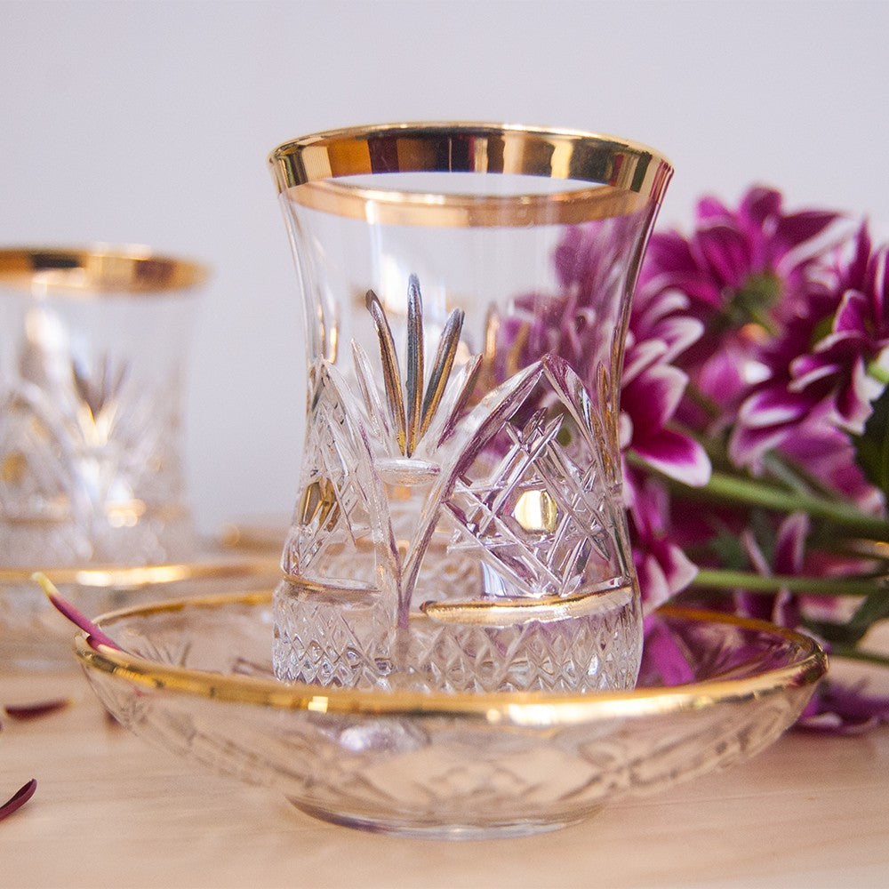 Juego 6 Vasos de Té Turcos - Modelo Dahab