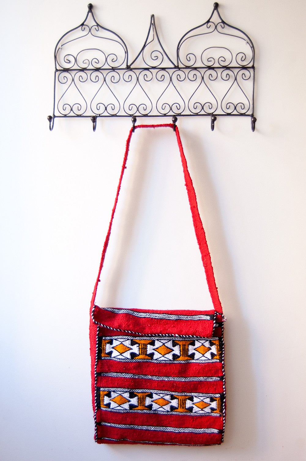 Bolso Tapiz Lana Artesanal Bereber - Modelo Jibli Ajmar