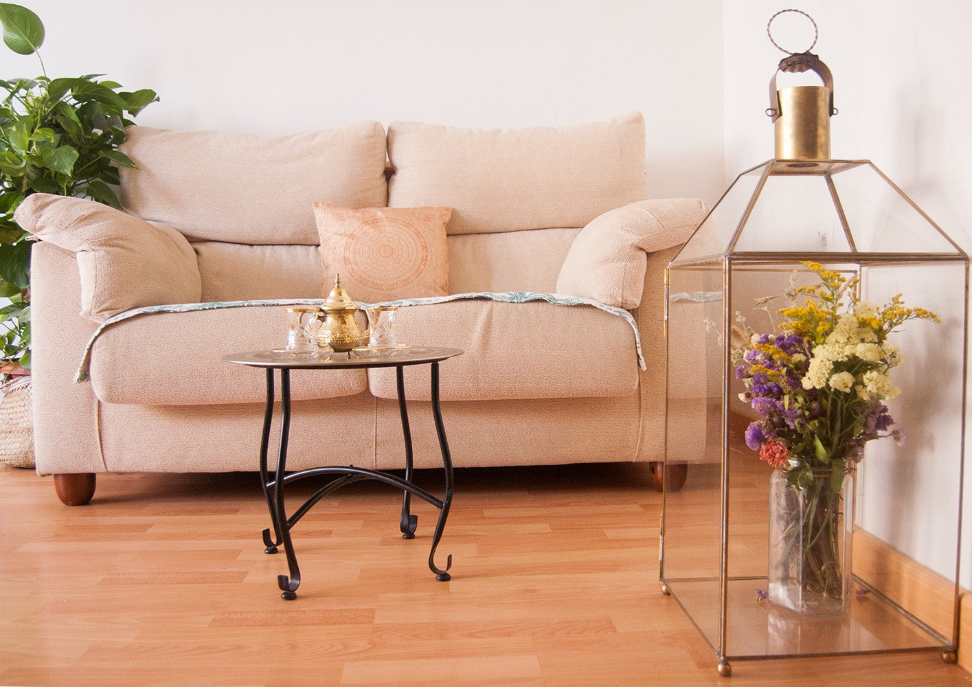 Farol Vintage Cristal y Latón - Modelo Munawar