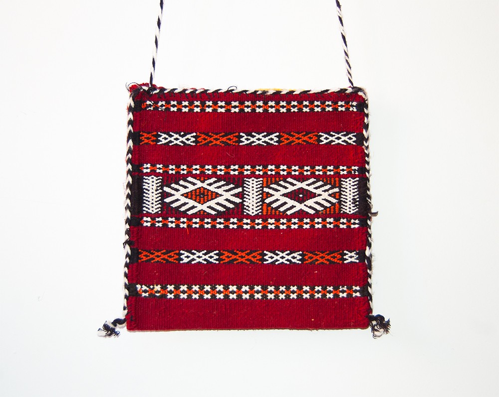 Bolso Tapiz Lana Artesanal Bereber - Modelo Jibli Mulawan