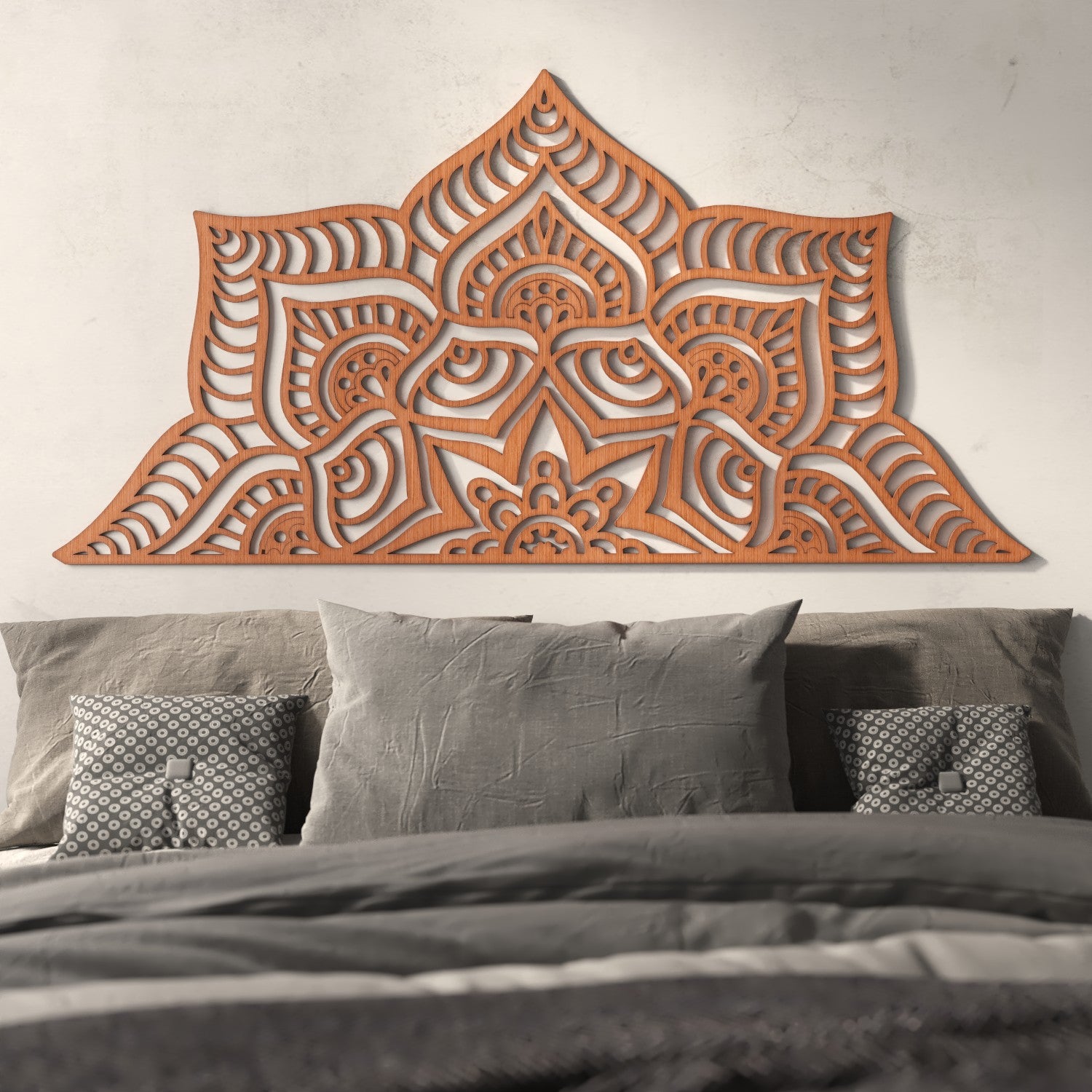 Cabecero Cama Mandala 160 cm - Madera - Modelo Tibet