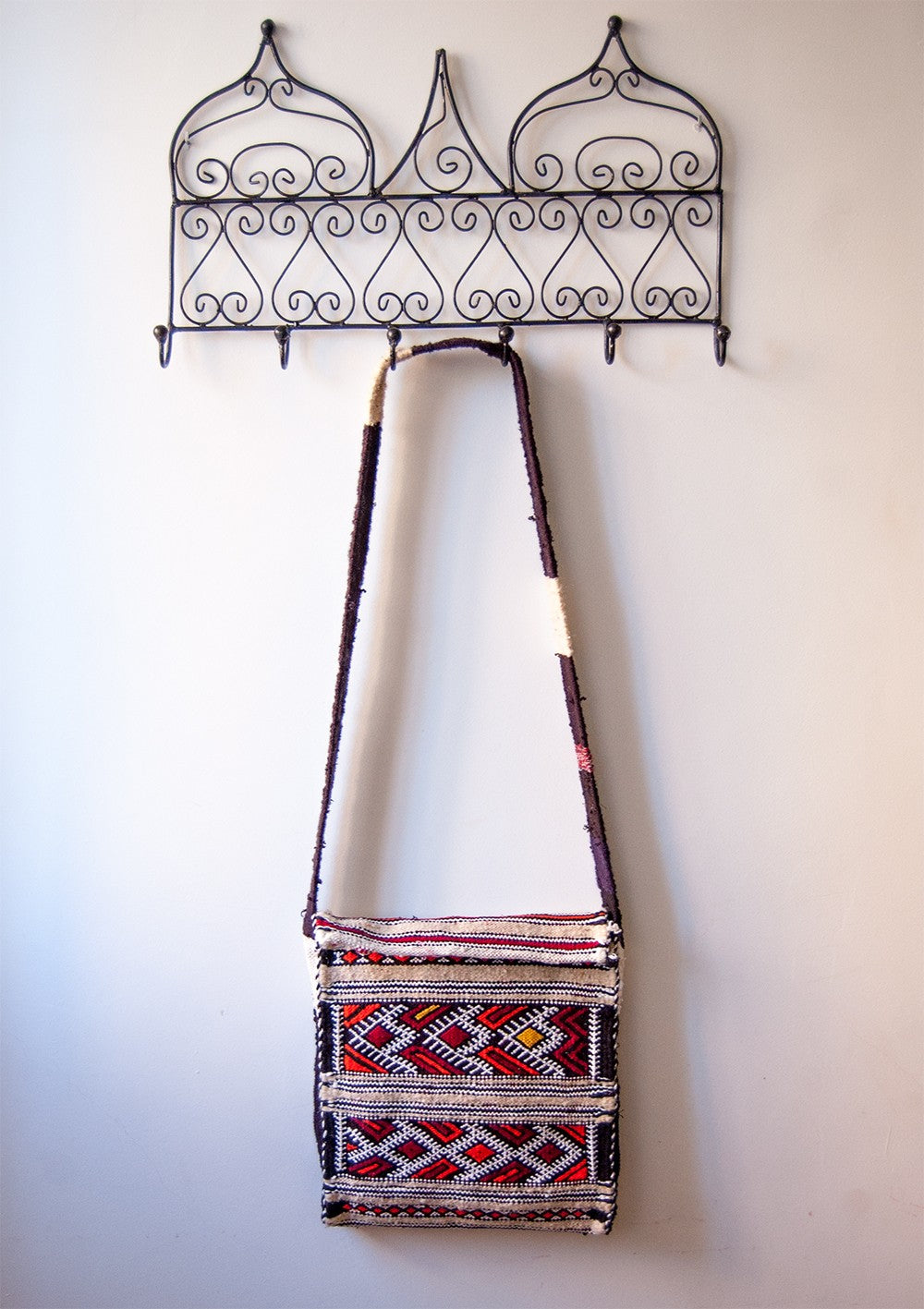 Bolso Tapiz Lana Artesanal Bereber - Modelo Jibli Baida