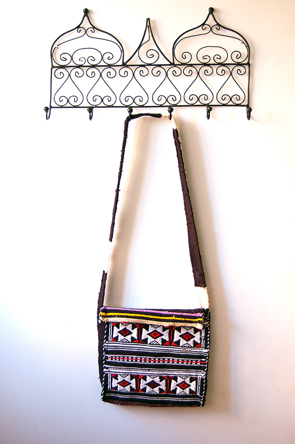 Bolso Tapiz Lana Artesanal Bereber - Modelo Jibli aswad