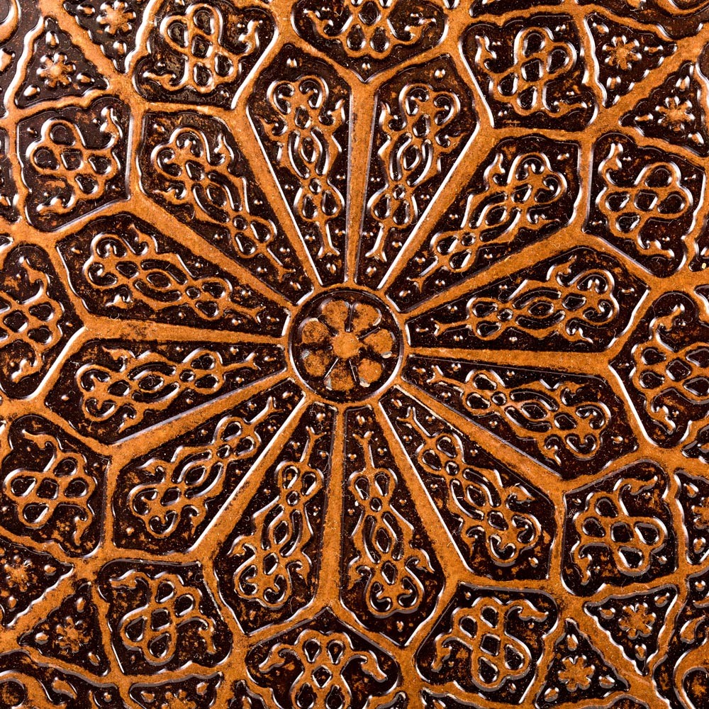 Bandeja Turca Té Grabada - Calidad DELUXE - Modelo Istambul - 25 cm