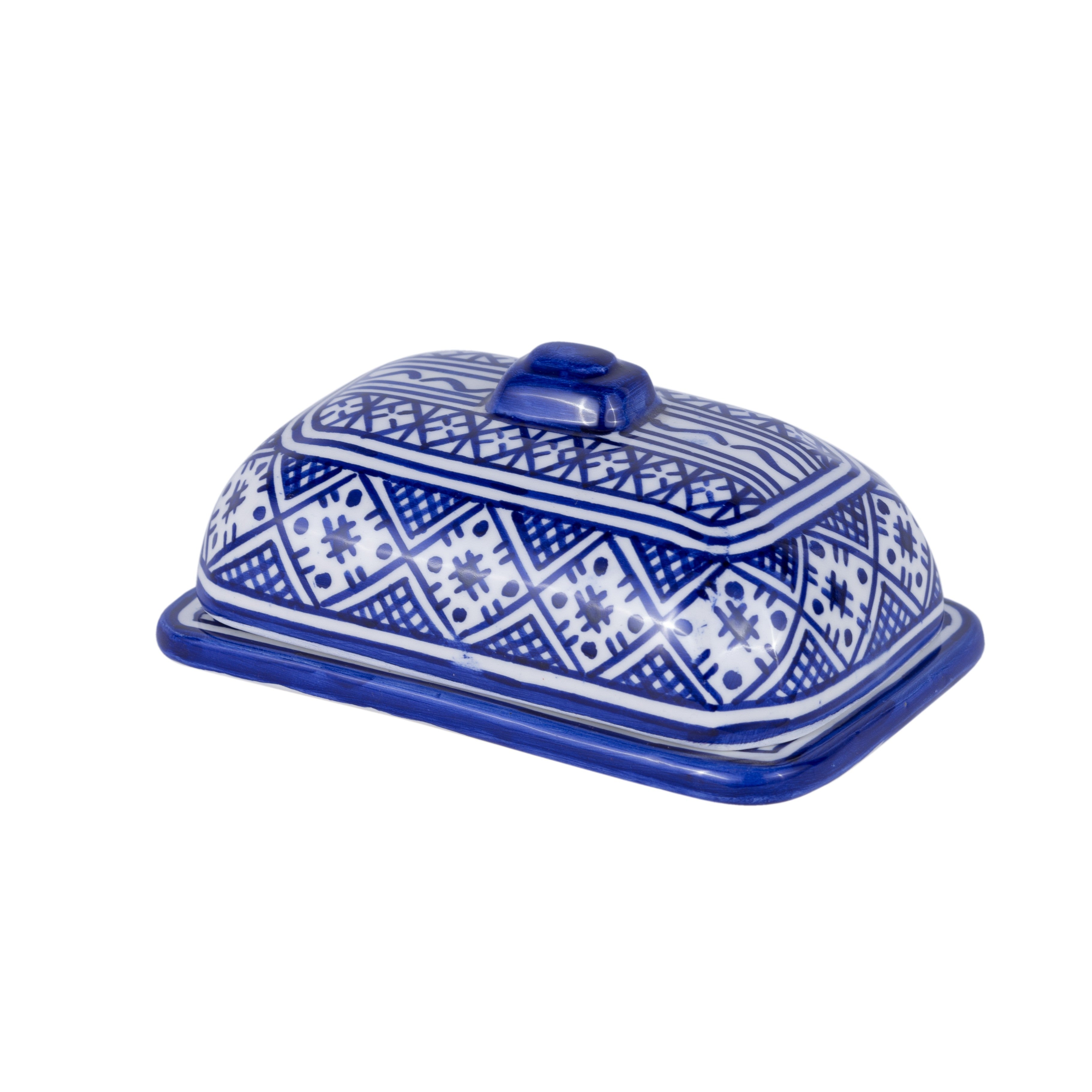 Mantequillera Cerámica Fez - Artesanía Marroquí - Modelo SUBDA