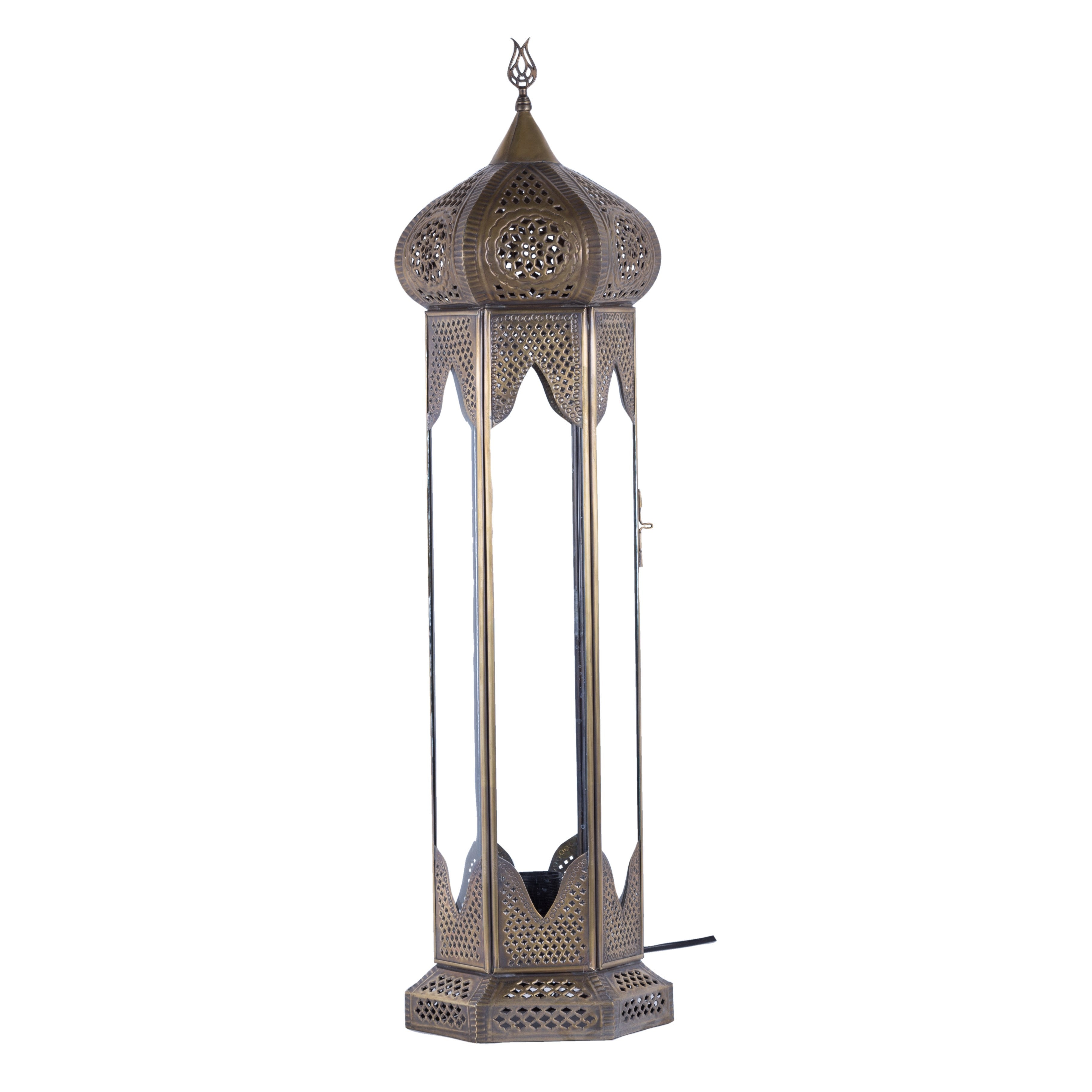 Farol de mesa Bronce Envejecido - DELUXE - Modelo Samarcanda 75 cm