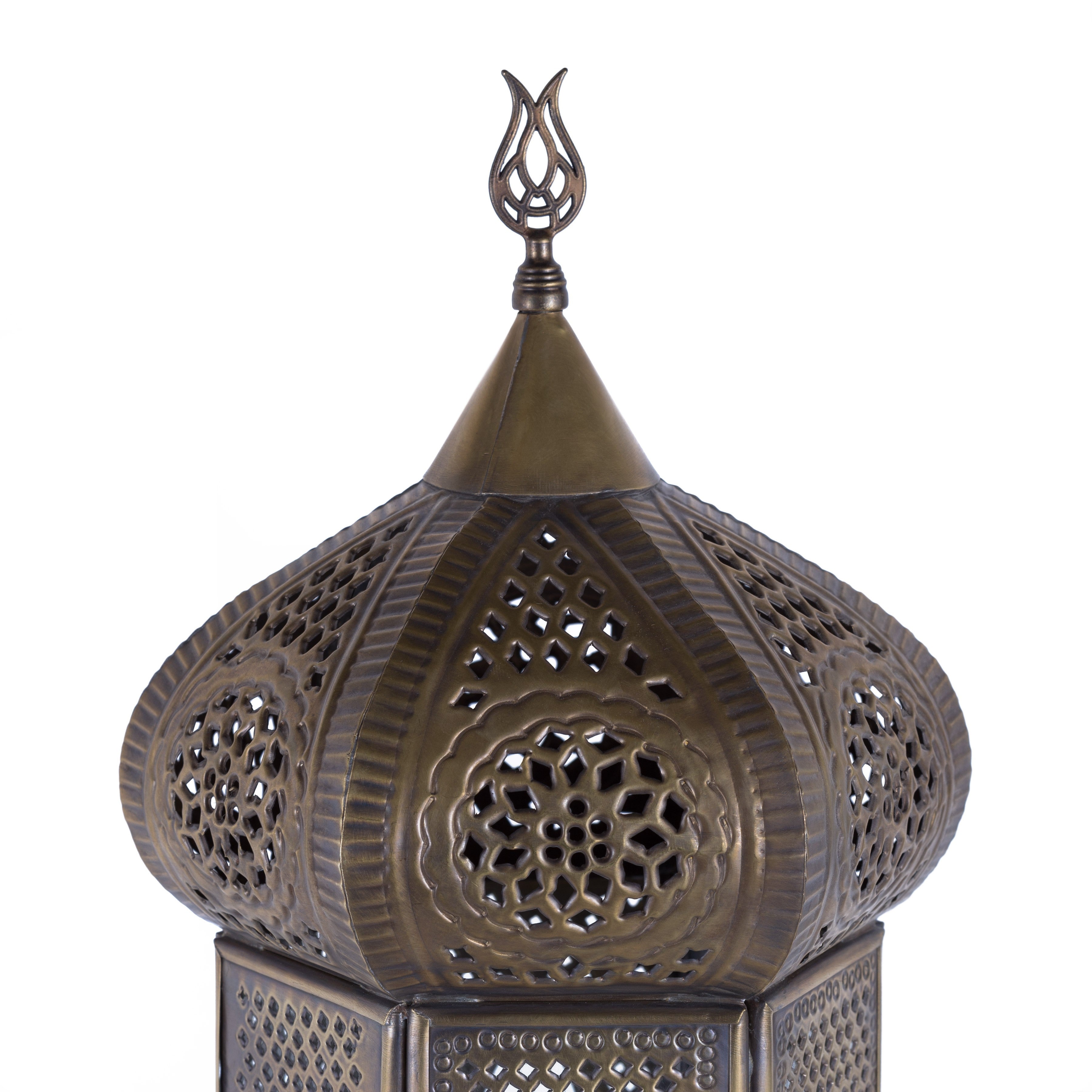 Farol de mesa Bronce Envejecido - DELUXE - Modelo Samarcanda 75 cm