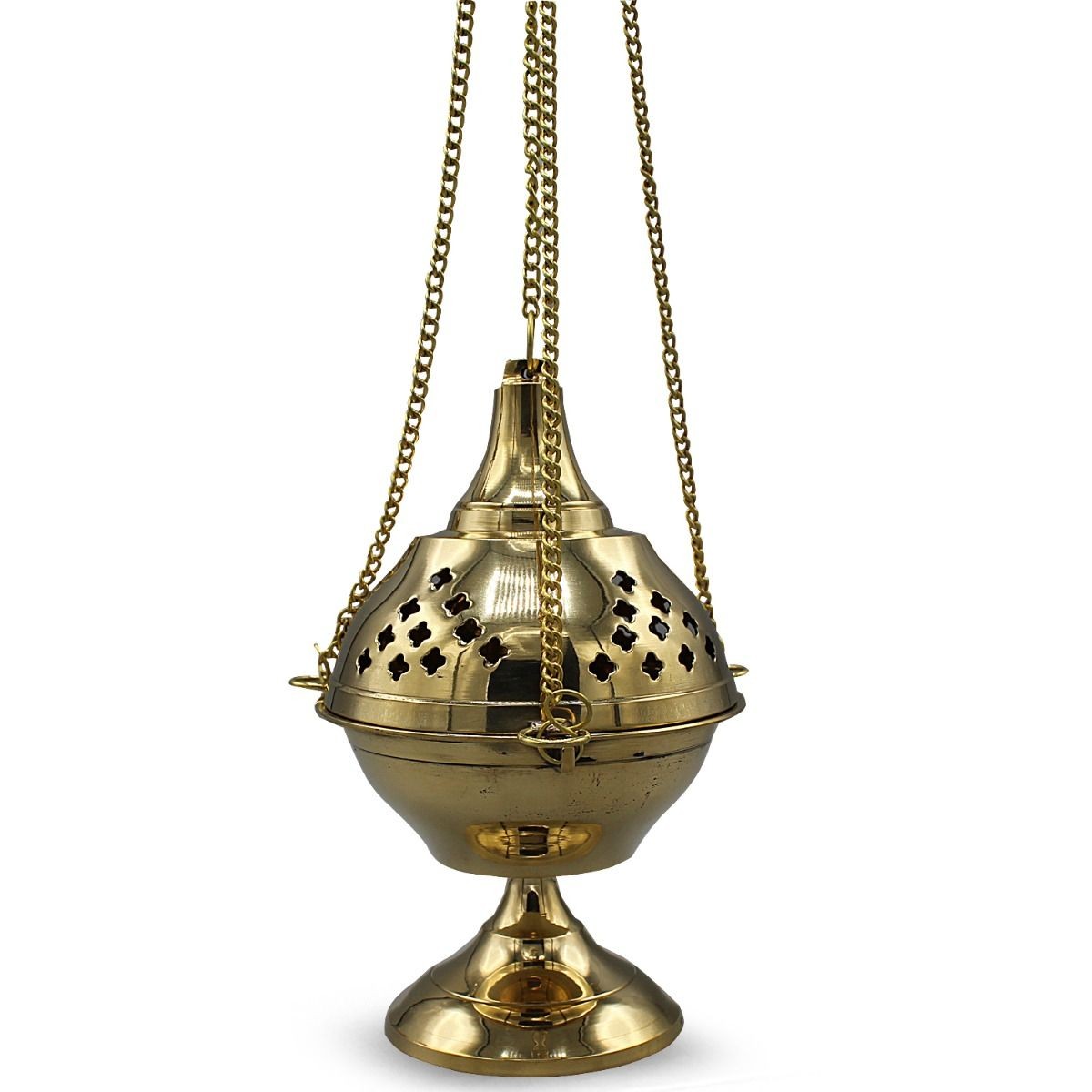 Incensario Botafumeiro Grande - Bronce - Cadena 50 cm - Modelo Copto