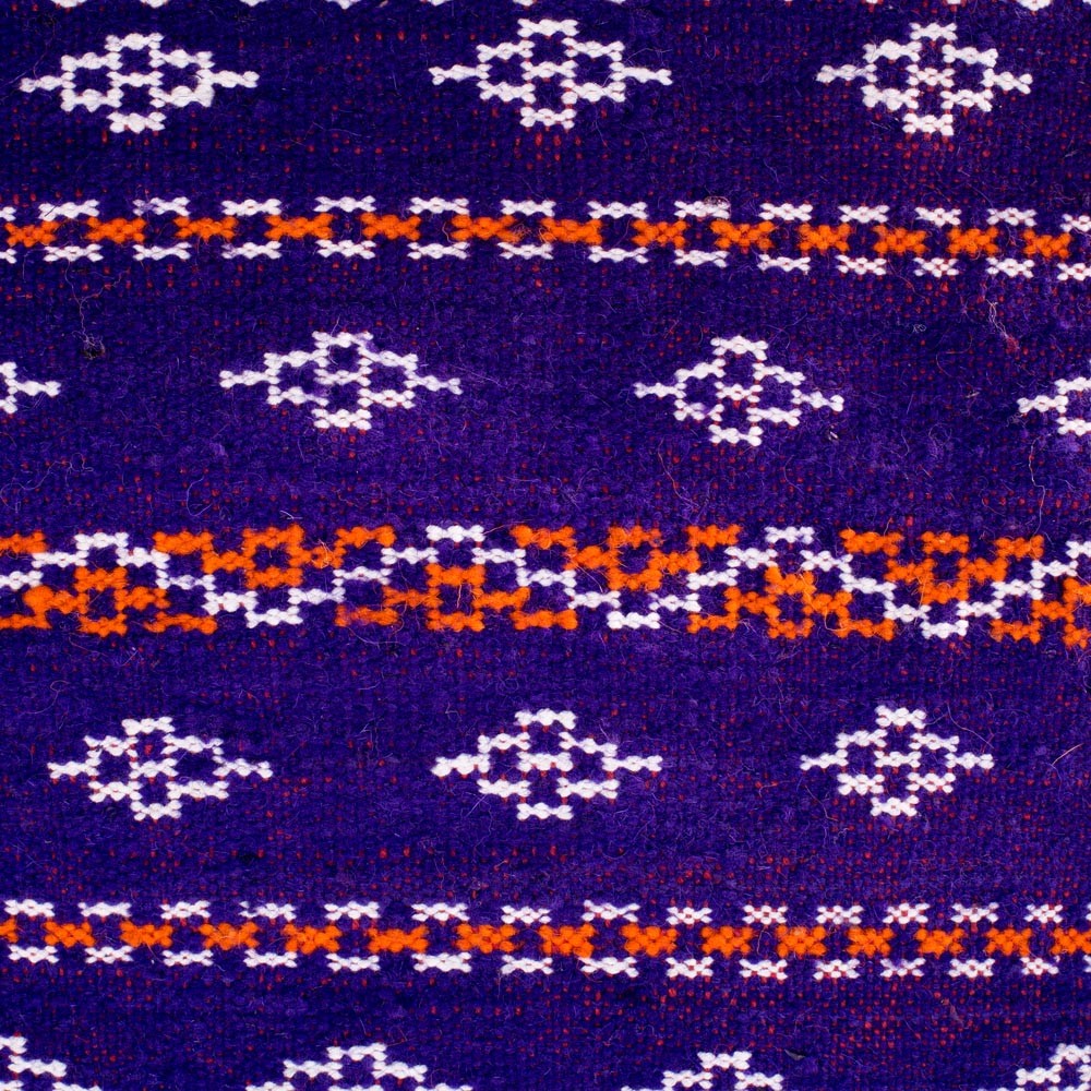 Tapiz Bereber de Lana - Kilim Banafsiyi - 105 x 52 cm