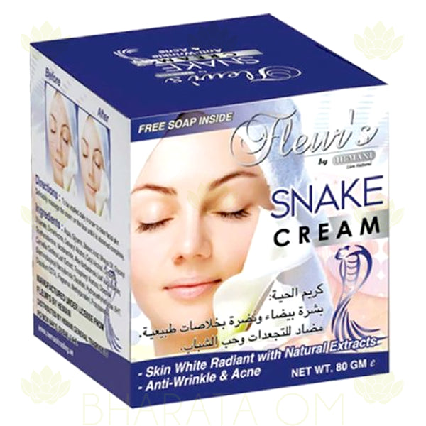 Crema Facial + Jabón Serpiente - Arrugas y Acné - 80 ml - Hemani