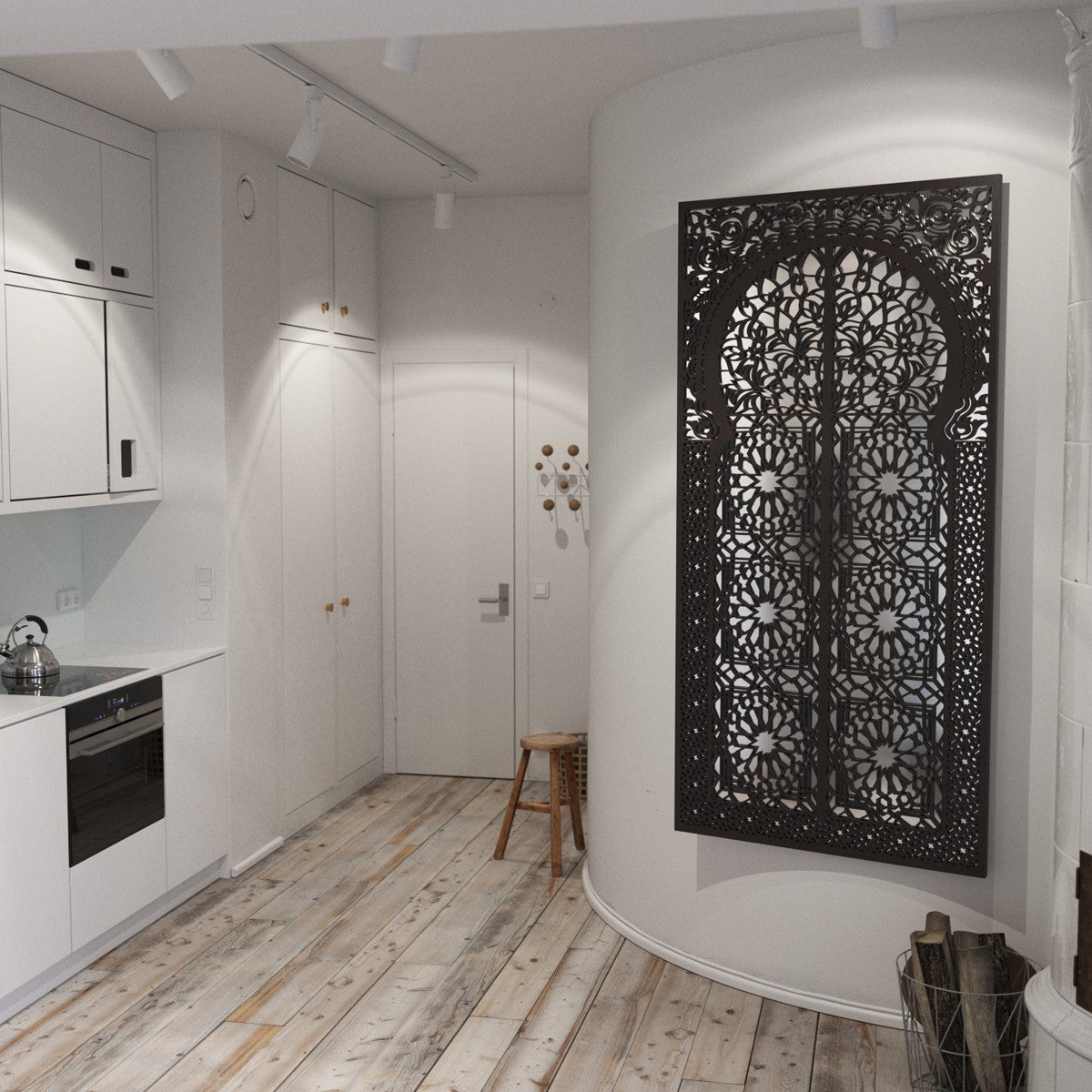 Espejo Madera DELUXE Decoración Andalusí Celosias Moriscas - 200 x 100 cm - Modelo SULTAN ALHAMBRA