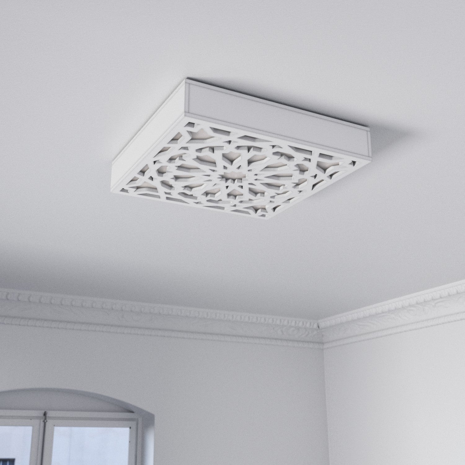 Plafón o Aplique Madera - Modelo Alhambra