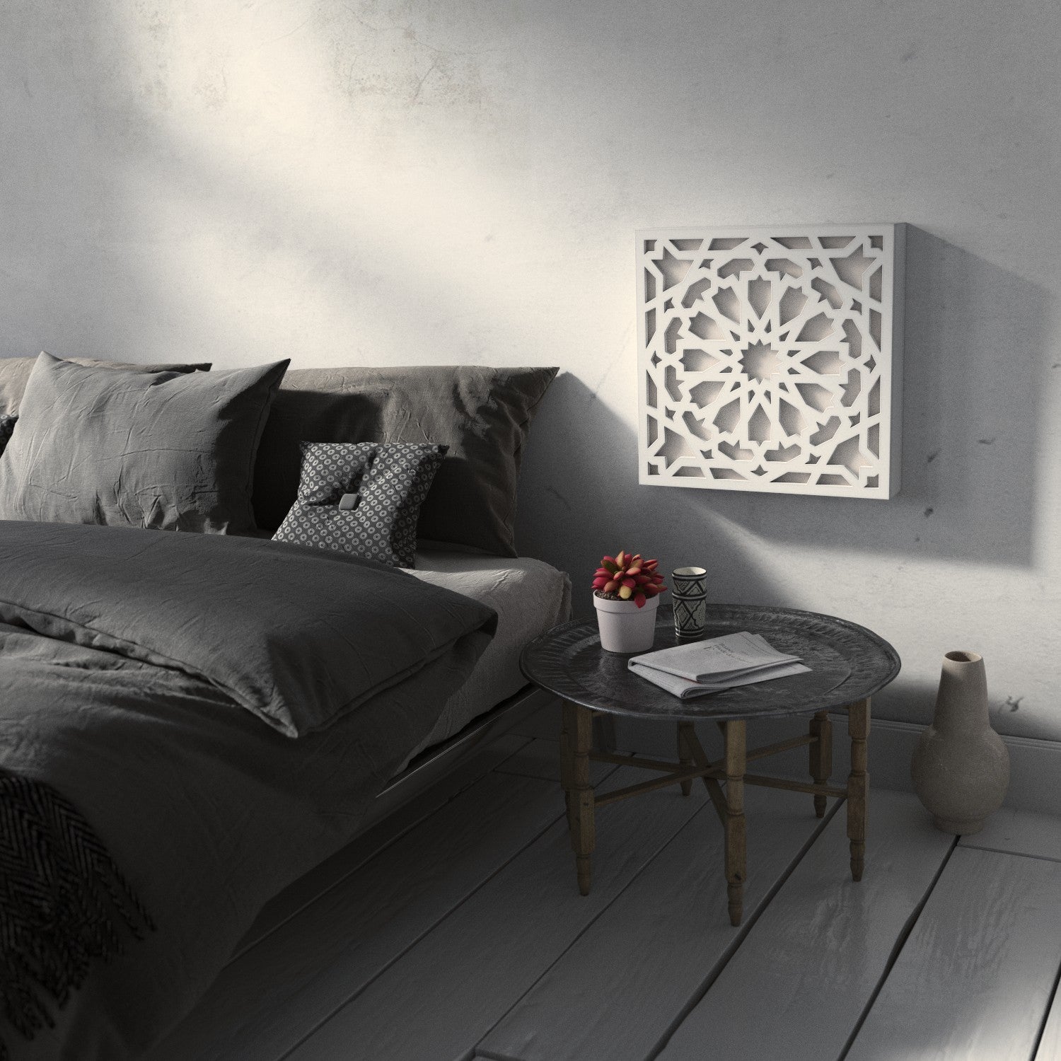 Plafón o Aplique Madera - Modelo Alhambra