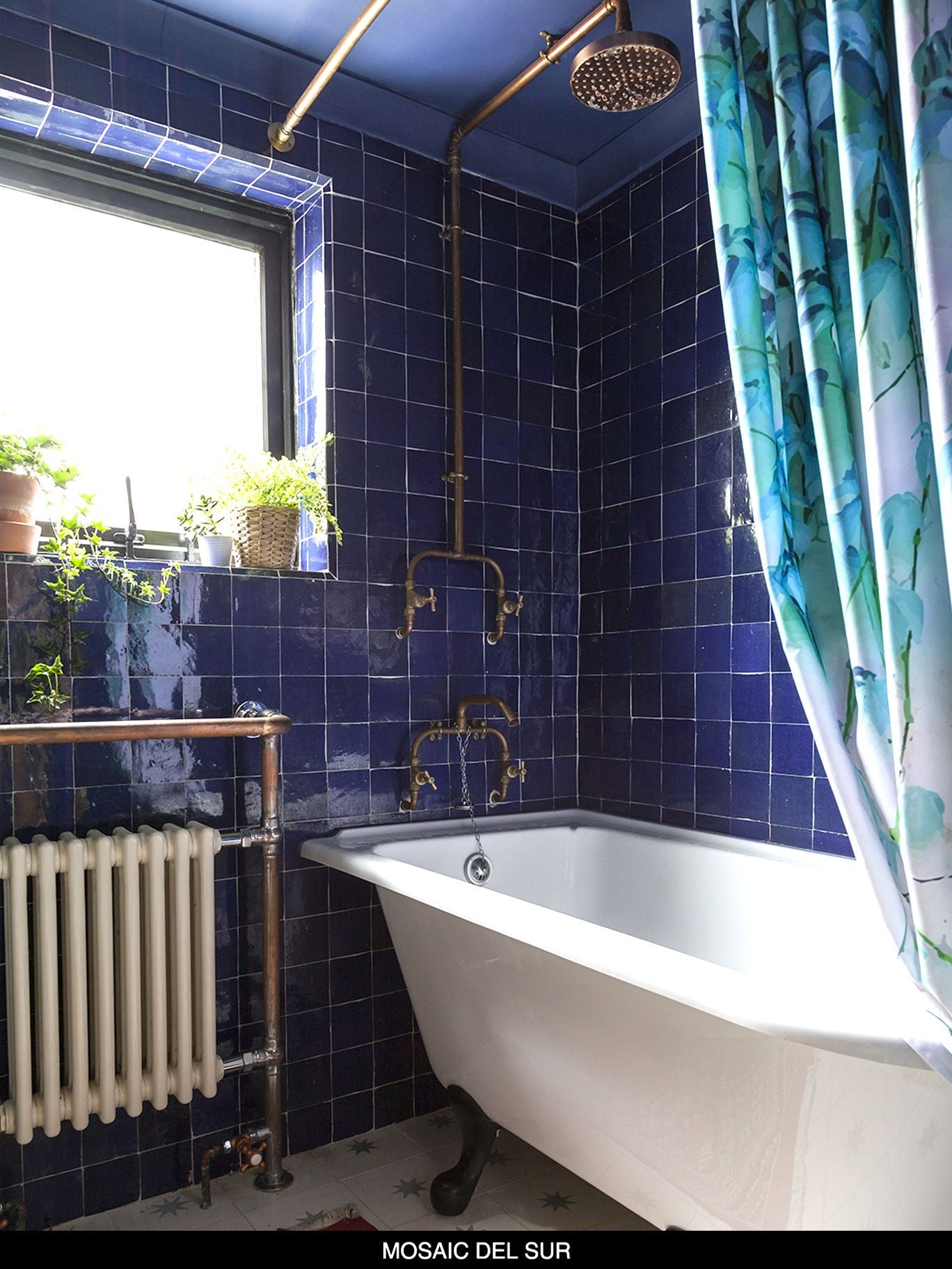 Azulejo Zellige Marruecos - 10 x 10 cm AZUL COBALTO