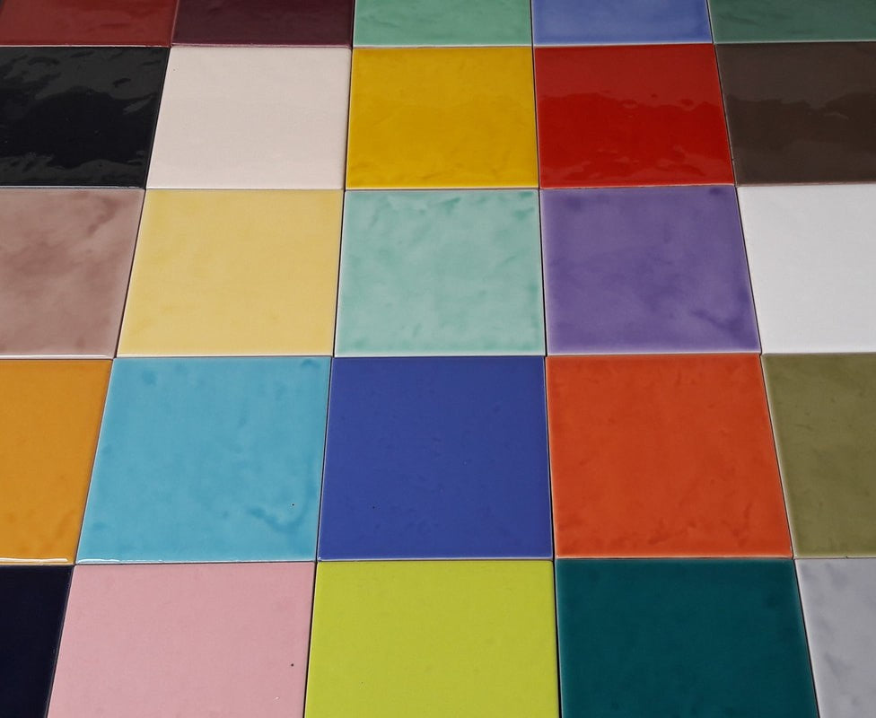 Azulejo Zellige Marruecos - 10 x 10 cm TURQUESA