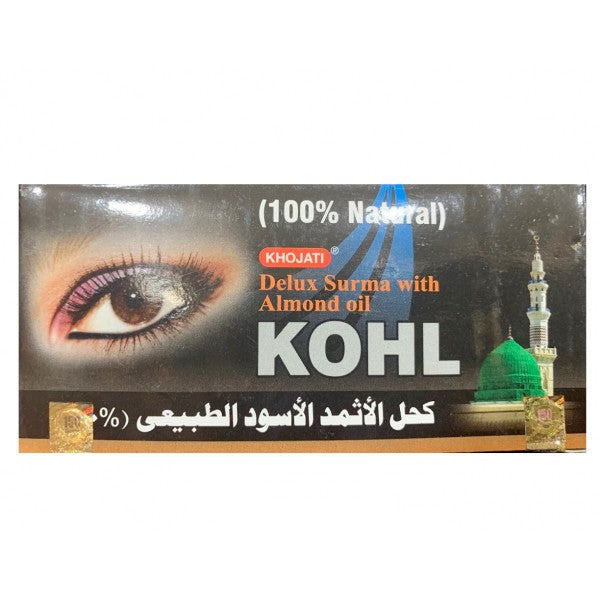 Khol Kohl Ojos KHOJATI - Delux Surma con Aceite de Almendras- 100% Natural -