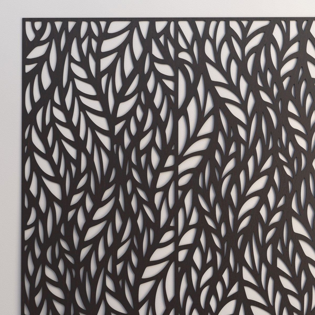 Celosía Madera Blanca - Diseño Otoño - 100 x 80 cm