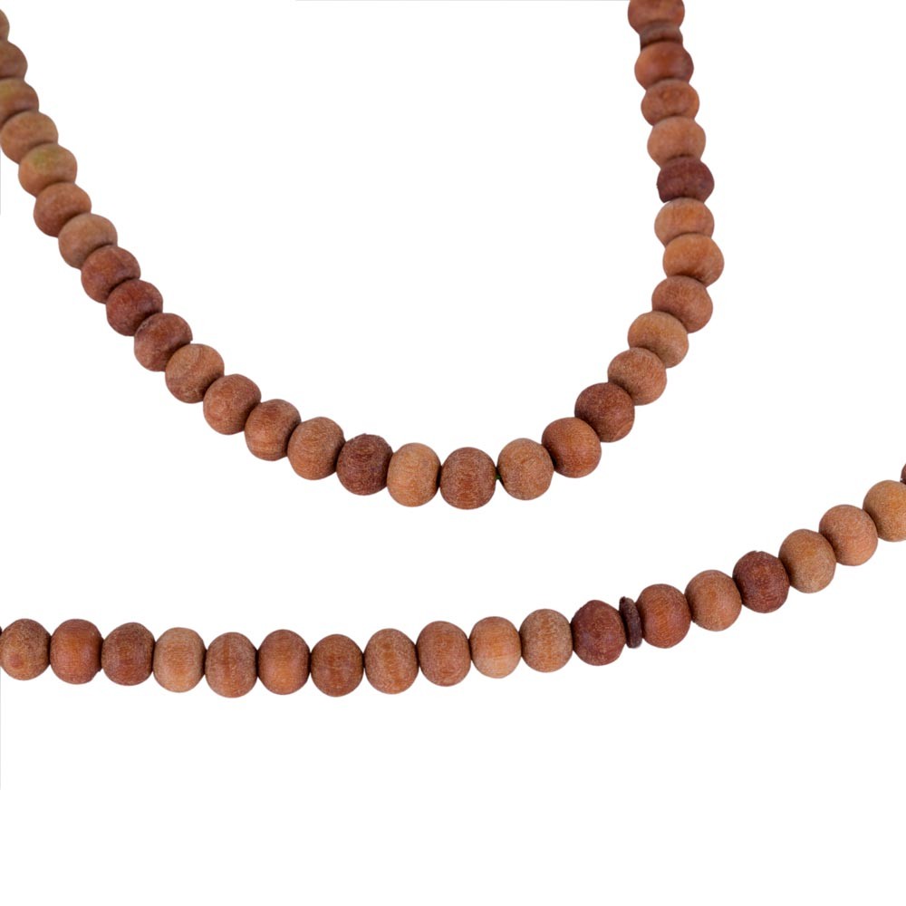 Tasbih madera 100 bolas Flecos Verde - Madera Sándalo - 40 cm - Gran Calidad