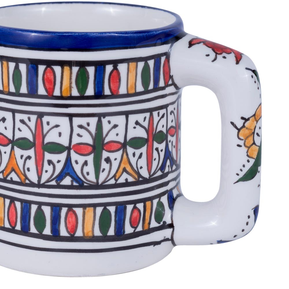 Taza Cerámica Fez XXL - 10 cm Diámetro - Pintado a mano
