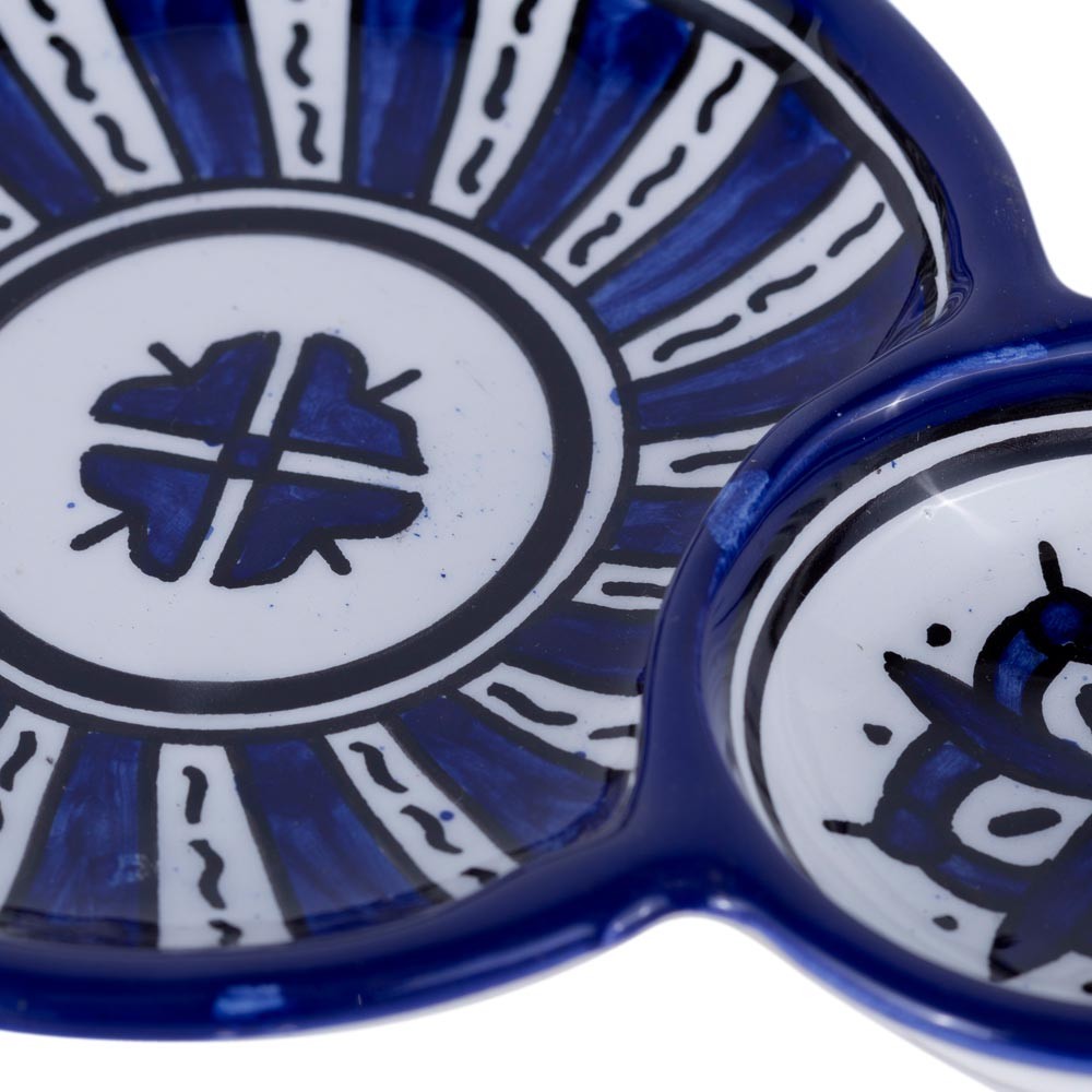 Plato Aceitunero - Cerámica Fez - Pintado a mano - Modelo SAITUN SARKA