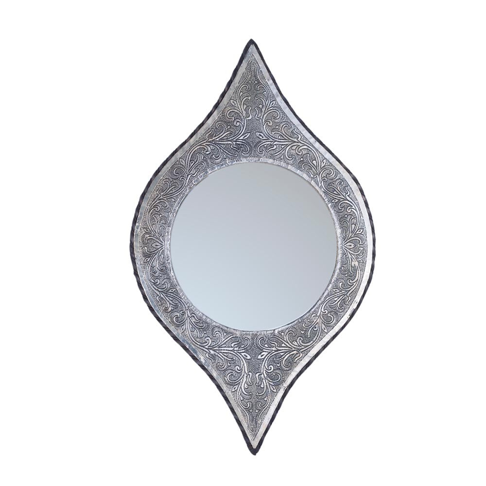 Espejo Alpaca - Modelo Ninfa - 52 cm - Decoración árabe