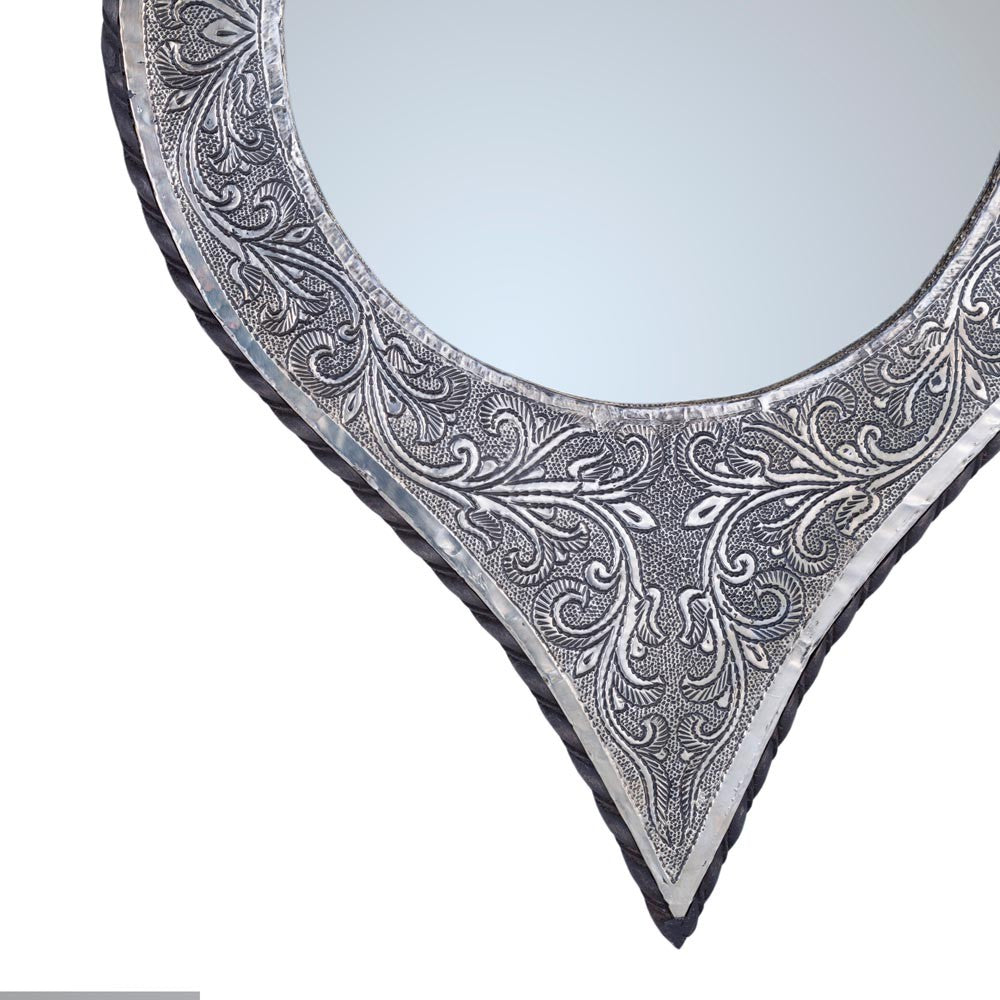 Espejo Alpaca - Modelo Ninfa - 52 cm - Decoración árabe